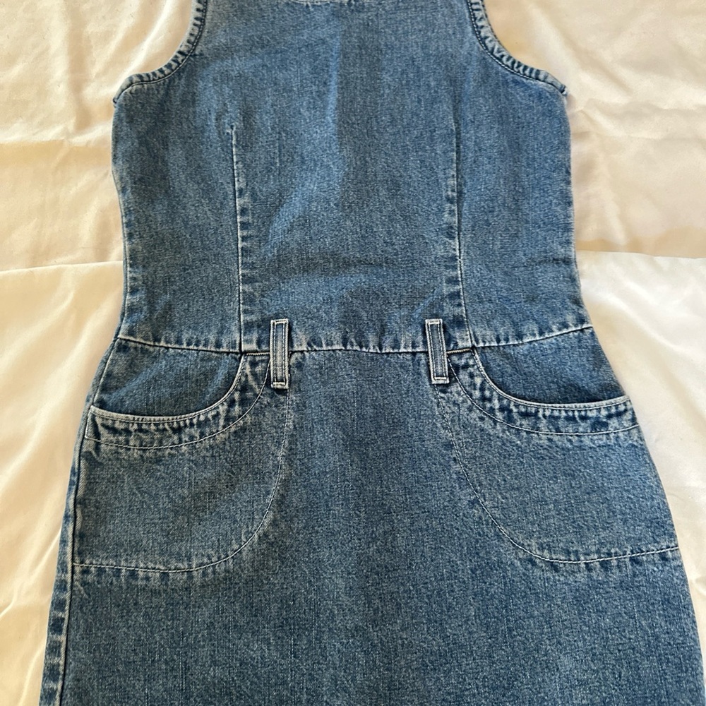 Vintage 90s Red Tab Levi Strauss Girls Overall Skirt. 12 Regular